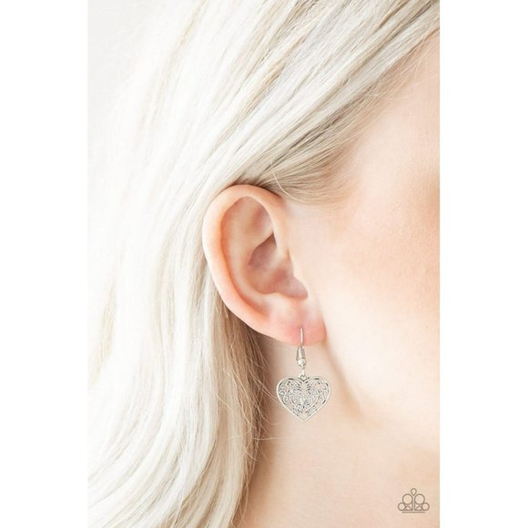 Silver Heart Toggle Necklace Pendant - Picture 3 of 3